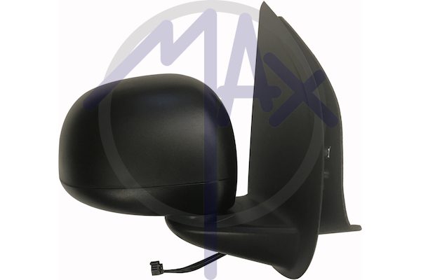 Specchietto retrovisore esterno destro, elettrico, calotta nera, con sensore temperatura, vetro convesso cromato