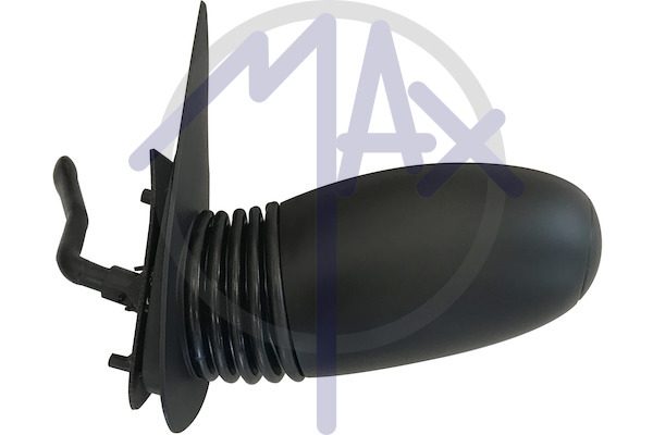 Exterior rear-view mirror, left, cable adjustment, black cover, convex chrome glass
