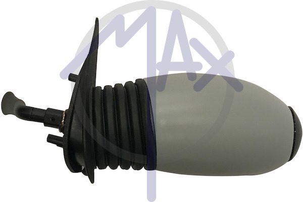 Exterior rear-view mirror, left, cable adjustment, cover for painting, convex chrome glass