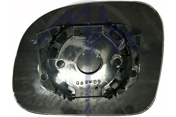 Rear-view mirror glass, right, convex chrome