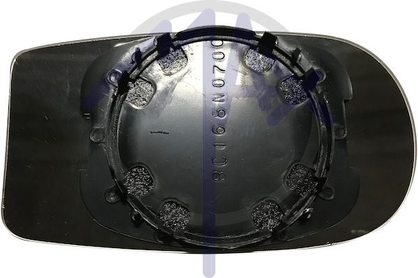 Vetro specchietto retrovisore sinistro o destro, convesso cromato