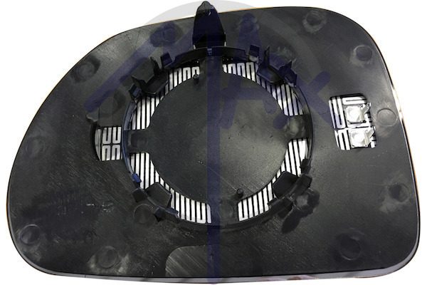 Right rear-view mirror glass, convex chrome, heated