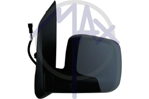Exterior rear-view mirror, left, electric, cover for painting, heated convex chrome glass