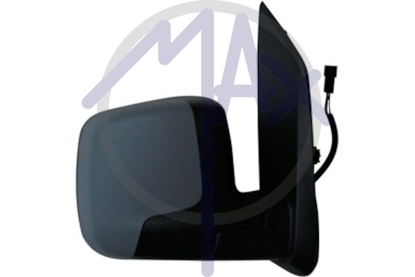 Right outer rear-view mirror, electric, cover to be painted, with temperature sensor, heated chrome convex glass