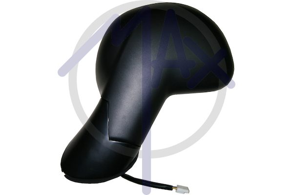 Specchietto retrovisore esterno sinistro, elettrico, calotta nera, ripiegabile elettricamente, con sensore temperatura, vetro convesso cromato riscaldato, doppio vetro