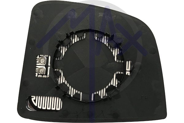 Right rear-view mirror glass, convex chrome, heated