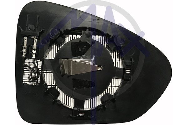 Left rear-view mirror glass, convex chrome, heated