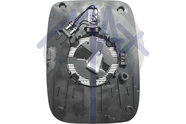 Left rear-view mirror glass, aspherical chrome, heated