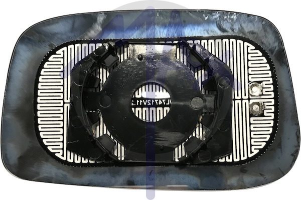 Right rear-view mirror glass, convex chrome, heated