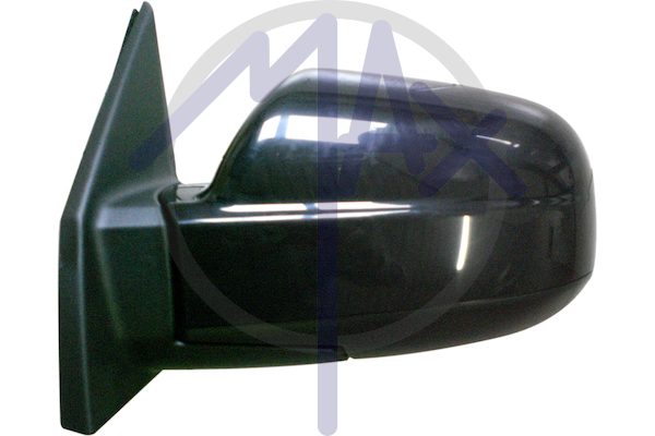 Specchietto retrovisore esterno sinistro, elettrico, calotta nera, vetro convesso cromato, 3 pin