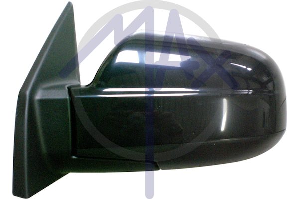 Specchietto retrovisore esterno sinistro, elettrico, calotta nera, vetro convesso cromato riscaldato, 5 pin