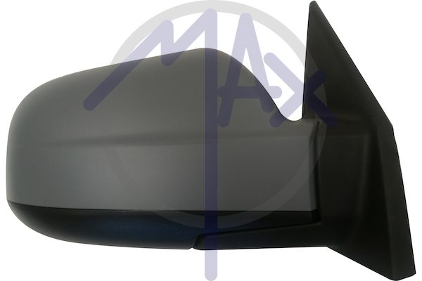 Right outer rear-view mirror, electric, cover to be painted, heated chrome convex glass, 5 pin