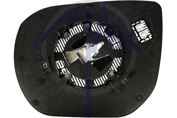 Right rear-view mirror glass, convex chrome, heated