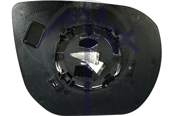 Rear-view mirror glass, left, convex chrome