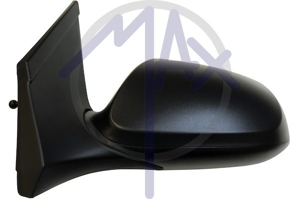 Exterior rear-view mirror, left, cable adjustment, black cover, convex chrome glass