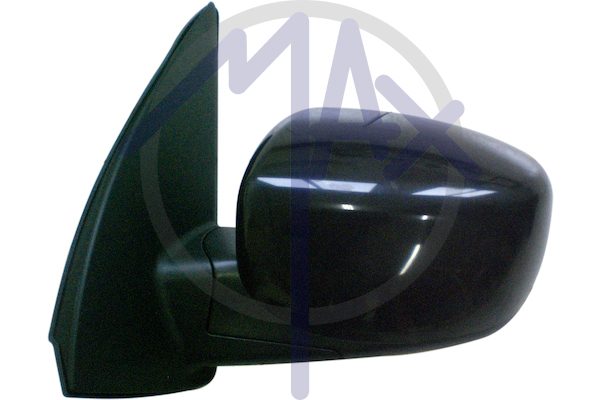 Specchietto retrovisore esterno sinistro, elettrico, calotta nera, vetro convesso cromato