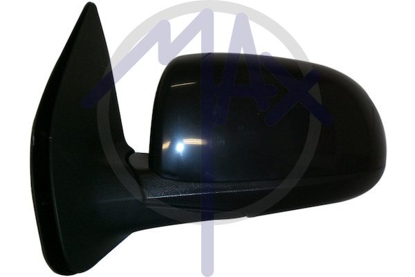 Specchietto retrovisore esterno sinistro, elettrico, calotta nera, vetro convesso cromato riscaldato, 5 pin