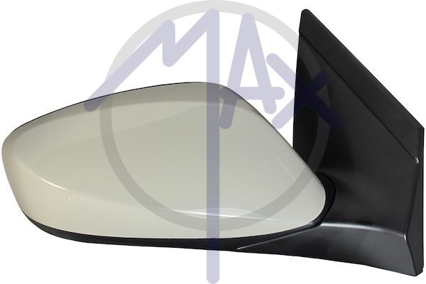 Right outer rear-view mirror, electric, cover to be painted, heated chrome convex glass, 5 pin