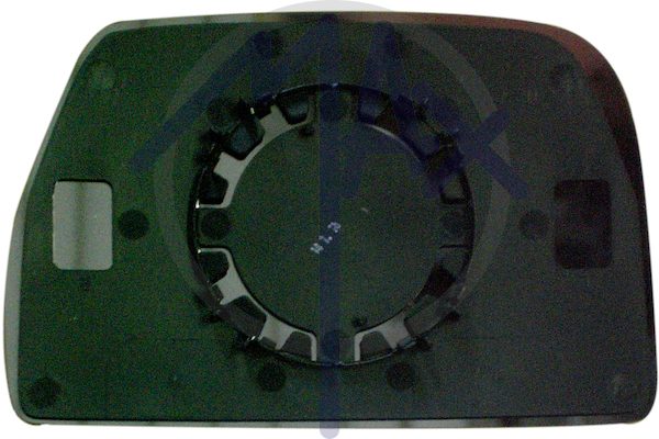 Vetro specchietto retrovisore sinistro, convesso cromato, doppio vetro parte inferiore