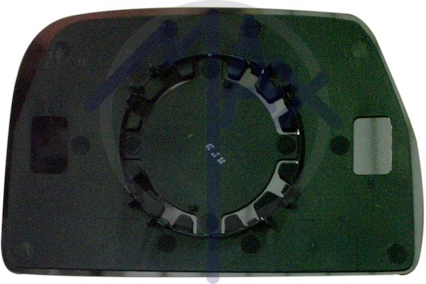 Vetro specchietto retrovisore destro, convesso cromato, doppio vetro parte inferiore