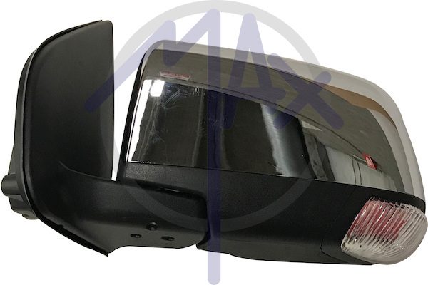 Specchietto retrovisore esterno sinistro, elettrico, calotta cromata, con freccia, vetro convesso cromato, 6 pin