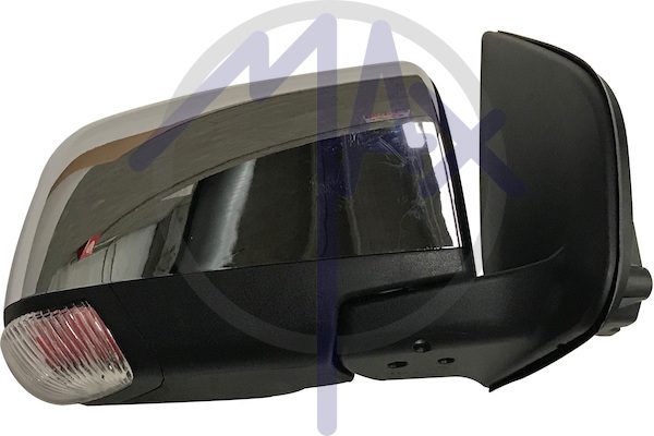 Specchietto retrovisore esterno destro, elettrico, calotta cromata, con freccia, vetro convesso cromato, 6 pin