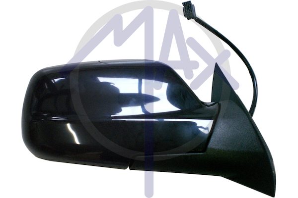 Right outer rear-view mirror, electric, cover to be painted, heated chrome convex glass, 5 pin