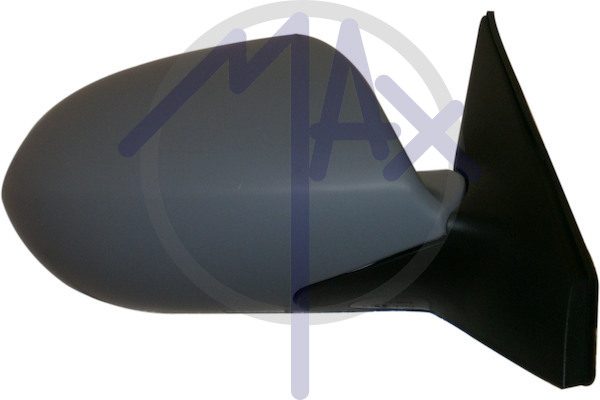 Right outer rear-view mirror, electric, cover to be painted, heated chrome convex glass, 5 pin