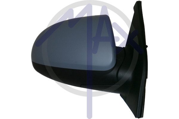 Specchietto retrovisore esterno destro, elettrico, calotta da verniciare, vetro convesso cromato riscaldato, 5 pin
