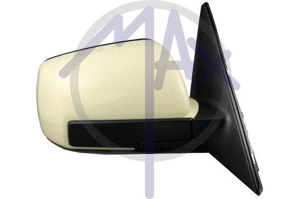 Specchietto retrovisore esterno destro, elettrico, calotta da verniciare, vetro convesso cromato riscaldato, 5 pin