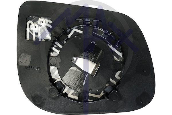 Left rear-view mirror glass, convex chrome, heated