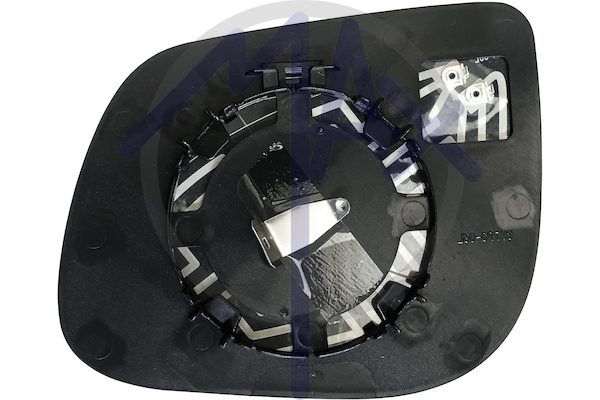 Right rear-view mirror glass, convex chrome, heated