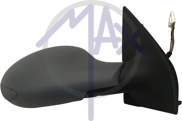 Exterior rear-view mirror, right, electric, cover for painting, heated convex chrome glass