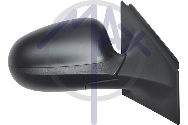 Specchietto retrovisore esterno destro, elettrico, calotta da verniciare, con sensore temperatura, vetro convesso cromato, 5 pin