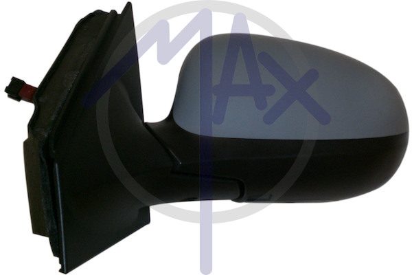 Left outer rear-view mirror, electric, cover to be painted, heated chrome convex glass, 5 pin