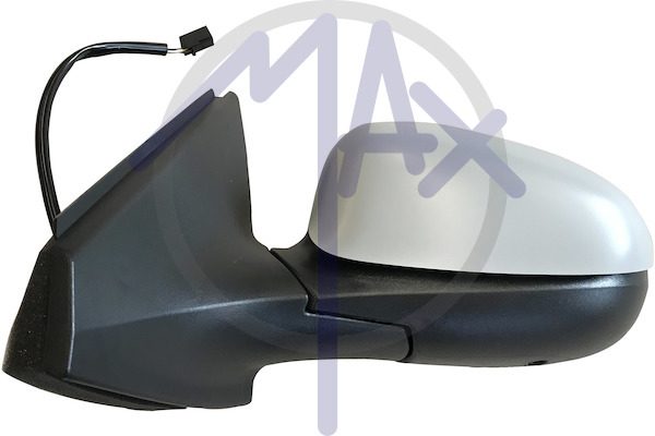 Specchietto retrovisore esterno sinistro, elettrico, calotta da verniciare, vetro asferico blu riscaldato