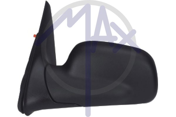 Specchietto retrovisore esterno sinistro, elettrico, calotta nera, vetro convesso cromato riscaldato, 5 pin