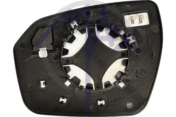 Right rear-view mirror glass, heated chrome convex, with BLIS system (blind spot)