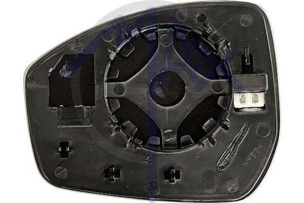 Right rear-view mirror glass, convex chrome, heated
