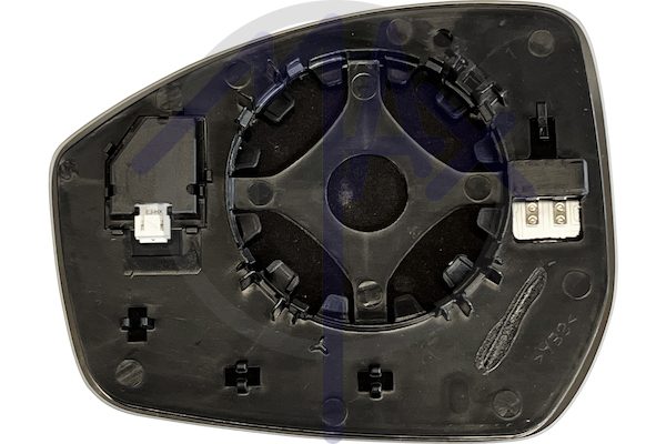 Right rear-view mirror glass, heated chrome convex, with BLIS system (blind spot)