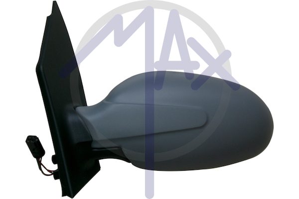 Left outer rear-view mirror, electric, cover to be painted, heated chrome convex glass, 5 pin