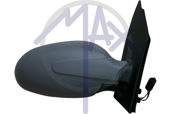 Right outer rear-view mirror, electric, cover to be painted, heated chrome convex glass, 5 pin