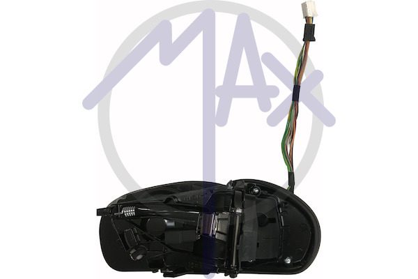 Specchietto retrovisore esterno destro, elettrico, senza calotta, ripiegabile elettricamente, con memoria, vetro asferico cromato riscaldato, 15 pin