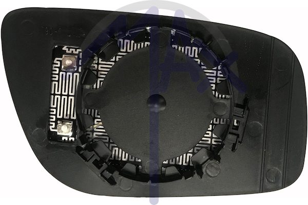 Left rear-view mirror glass, aspherical chrome, heated