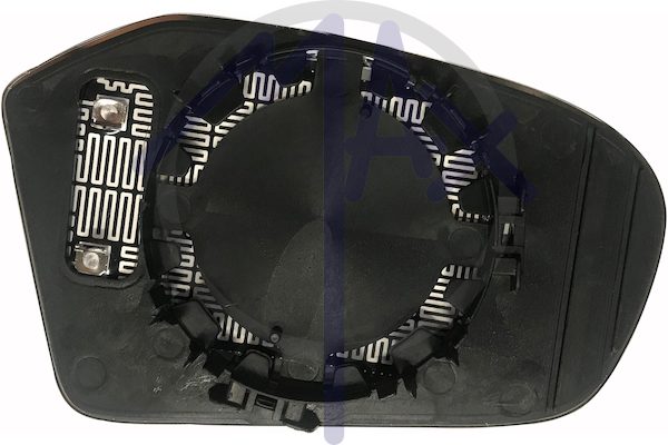 Left rear-view mirror glass, aspherical chrome, heated