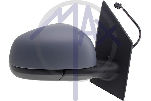 Specchietto retrovisore esterno destro, elettrico, calotta da verniciare, con sensore temperatura, vetro convesso cromato riscaldato, 3 porte