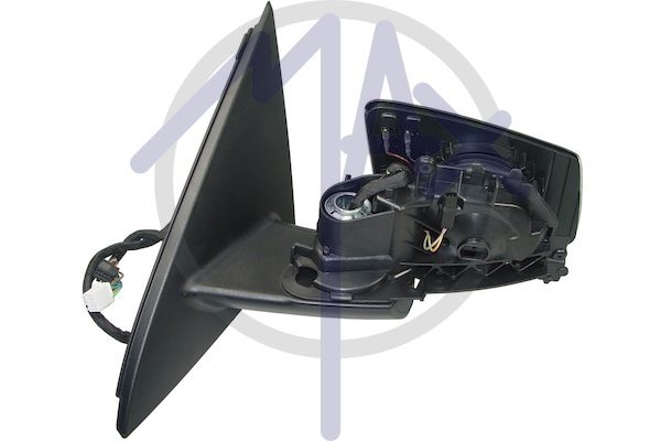 Specchietto retrovisore esterno sinistro, elettrico, senza calotta, ripiegabile elettricamente, con memoria, vetro asferico cromato riscaldato