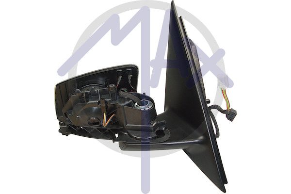 Specchietto retrovisore esterno destro, elettrico, senza calotta, ripiegabile elettricamente, con memoria, vetro asferico cromato riscaldato