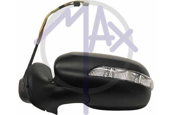 Specchietto retrovisore esterno sinistro, elettrico, calotta da verniciare, con freccia, ripiegabile elettricamente, con memoria, vetro asferico cromato riscaldato
