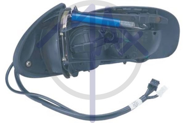 Specchietto retrovisore esterno sinistro, elettrico, senza calotta, ripiegabile elettricamente, con memoria, vetro asferico cromato riscaldato